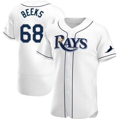 Raimel Tapia Men's Nike White Tampa Bay Rays Home Replica Custom Jersey Size: Extra Large